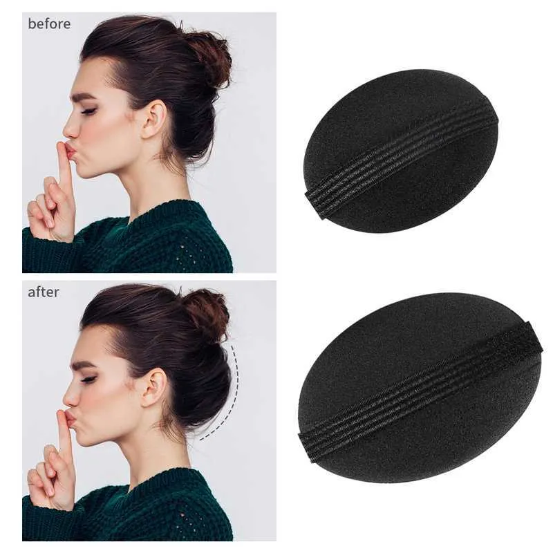 2pcs Invisible Fluffy Hair Pad - Image 3
