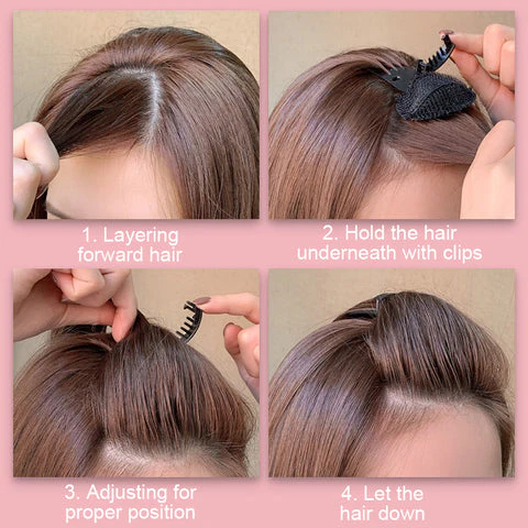 Invisible Fluffy Hair Clip ( Pack of 4 ) - Image 3