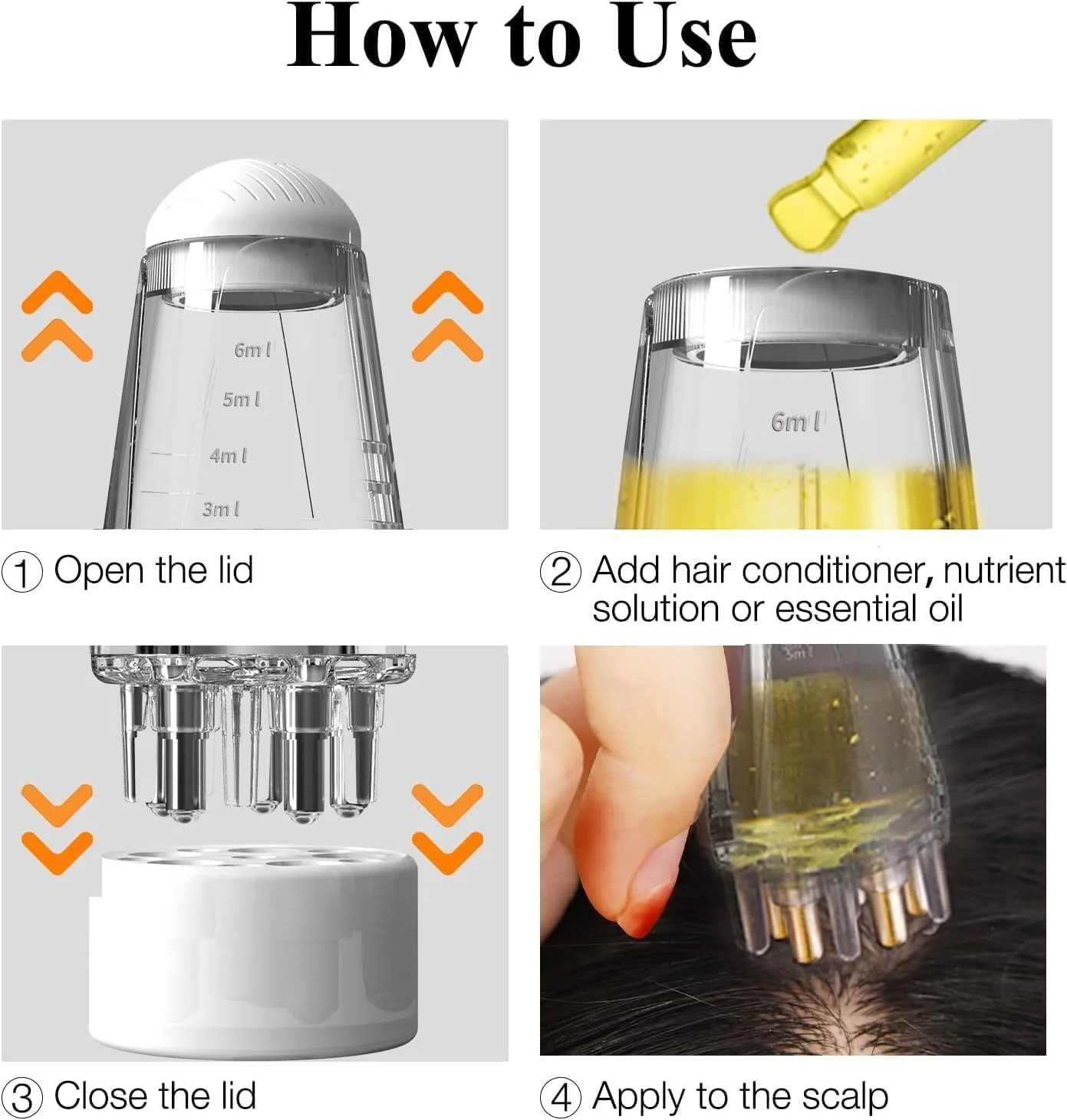 Hair Oil Applicator Comb Massager - Image 5
